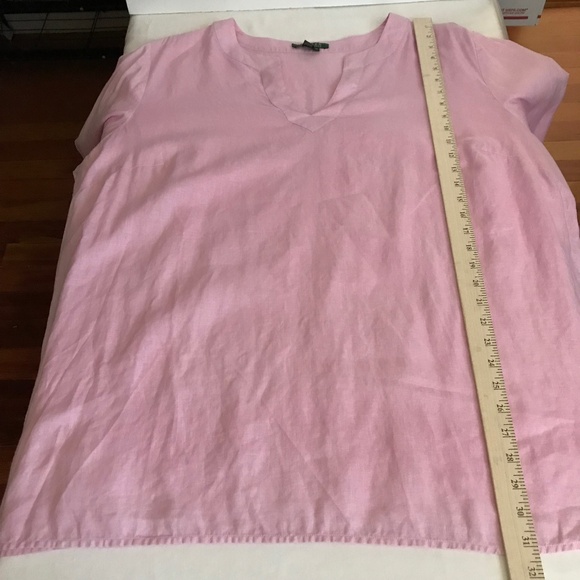 RALPH LAUREN Linen Tunic Long Sleeve Pink Women’s Plus Size 3X - Picture 9 of 12